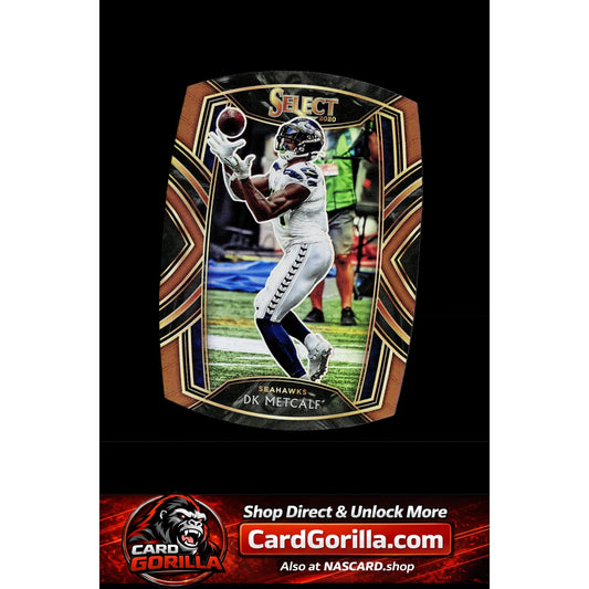 2020 Panini Select #216 DK Metcalf Copper Prizm Die Cut #/355