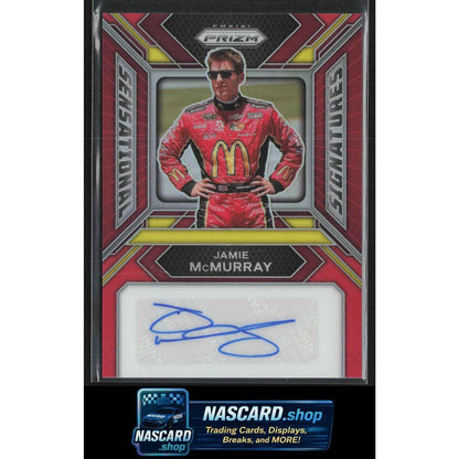 2024 Panini Prizm #SS-MCM Jamie McMurray Sensational Signatures Red #/60