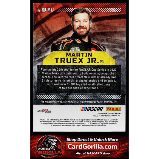 2023 Panini Prime #RU-MTJ Martin Truex Jr. Race Used Firesuits #/99