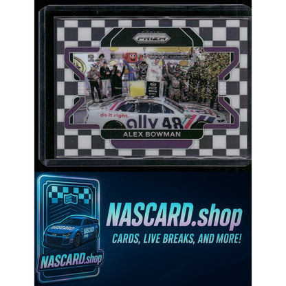 2022 Panini Prizm #98 Alex Bowman Checkered Flag Prizm #/50 - Card Gorilla