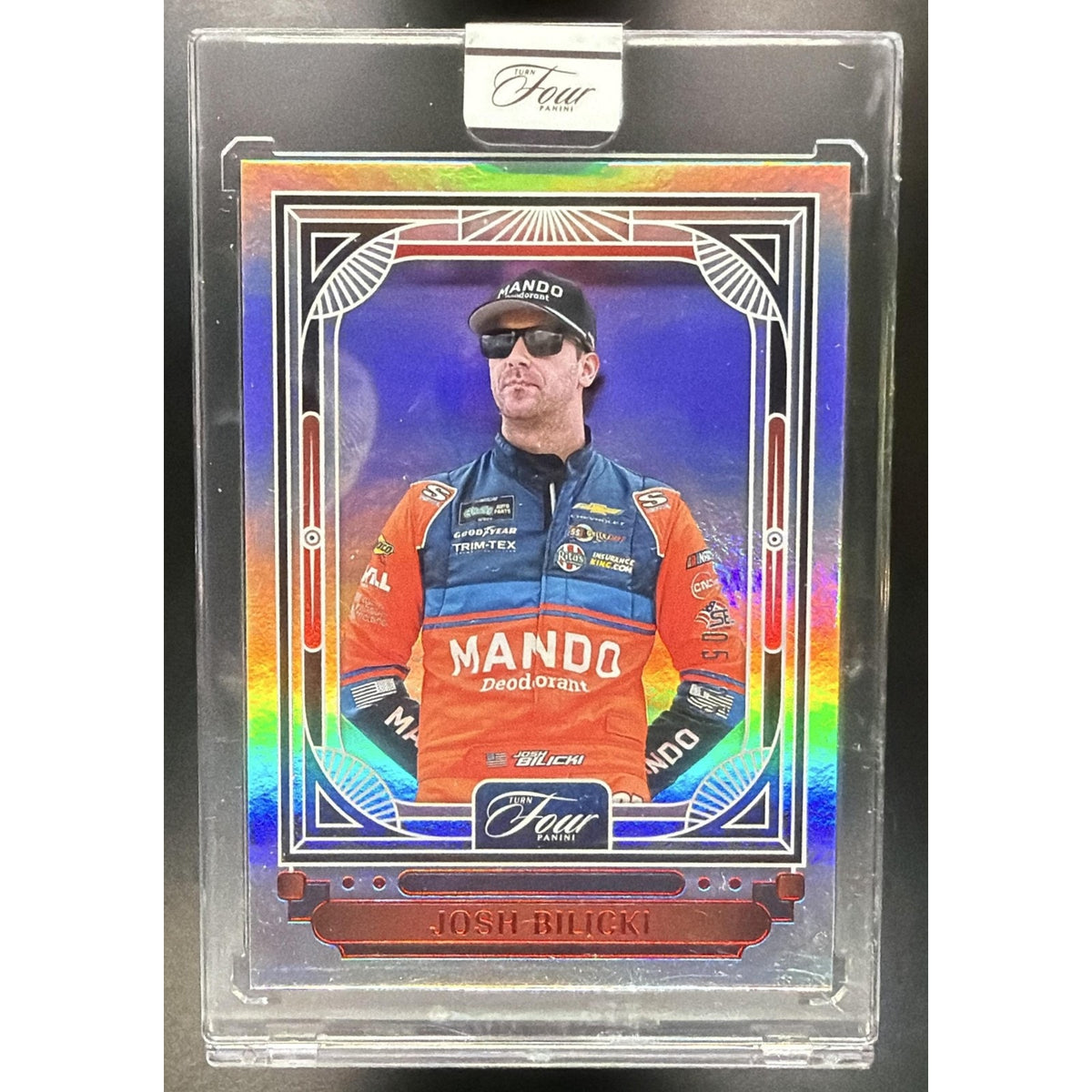 2026 Panini Turn Four Racing Josh Bilicki #43 Red /25