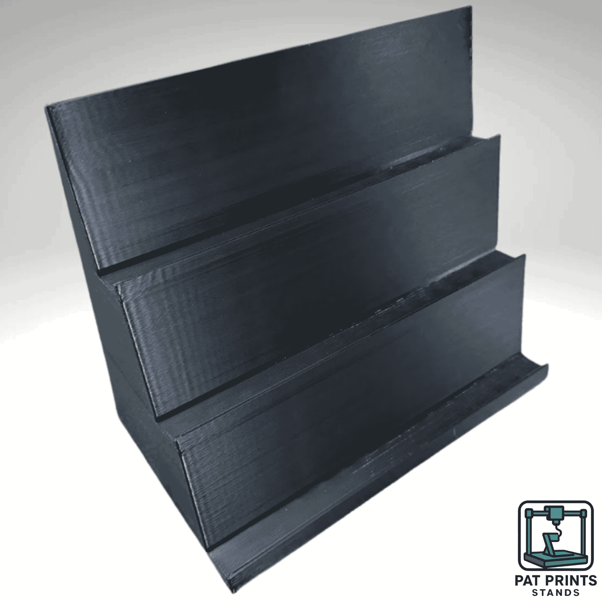 3-Tier Trading Card Display Stand – Custom 3D Printed