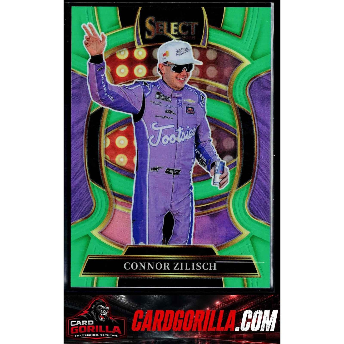 2026 Panini Select #58 Connor Zilisch Neon Green Prizms #/75