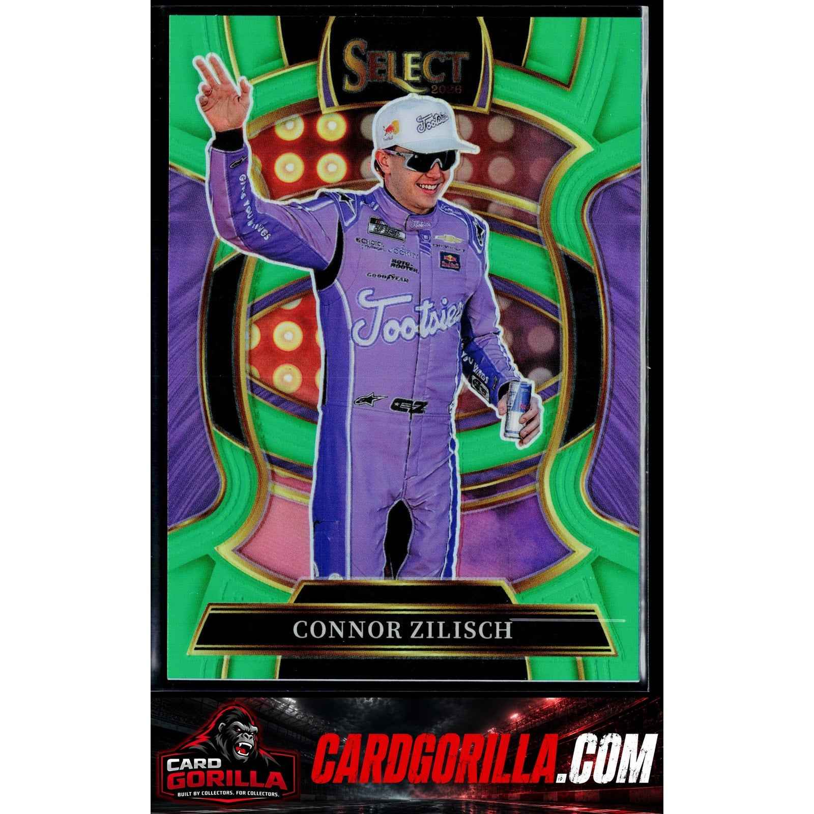 2026 Panini Select #58 Connor Zilisch Neon Green Prizms #/75