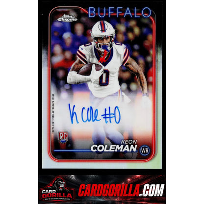 2024 Topps Chrome #RA-KCO Keon Coleman Rookie Autographs RC