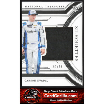 2024 Panini National Treasures #SS-CKL Carson Kvapil Silhouettes #/99