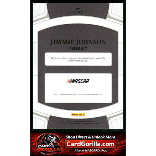 2023 National Treasures Jimmie Johnson Race Day Treasures Firesuits #/99