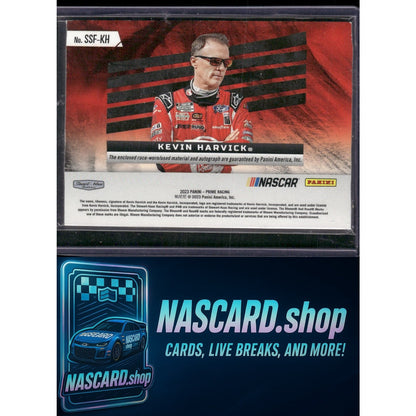 2023 Panini Prime #SSF-KH Kevin Harvick Souvenir Signatures Tires #/25 - NASCARD.shop