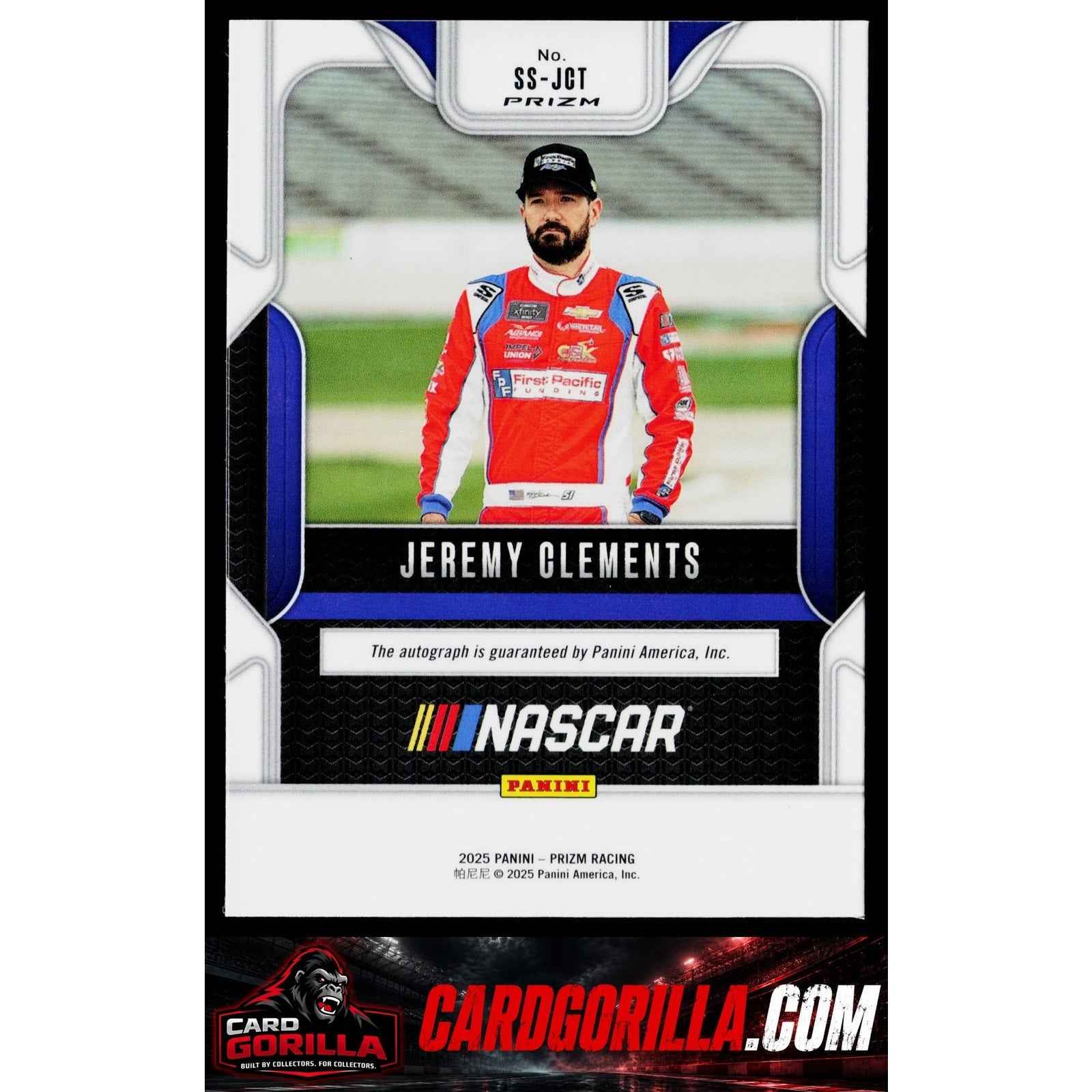 2025 Panini Prizm #SS-JCT Jeremy Clements Sensational Signatures
