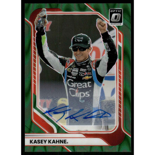 2026 Donruss #33 Kasey Kahne Optic Signatures Green Swirl #/5