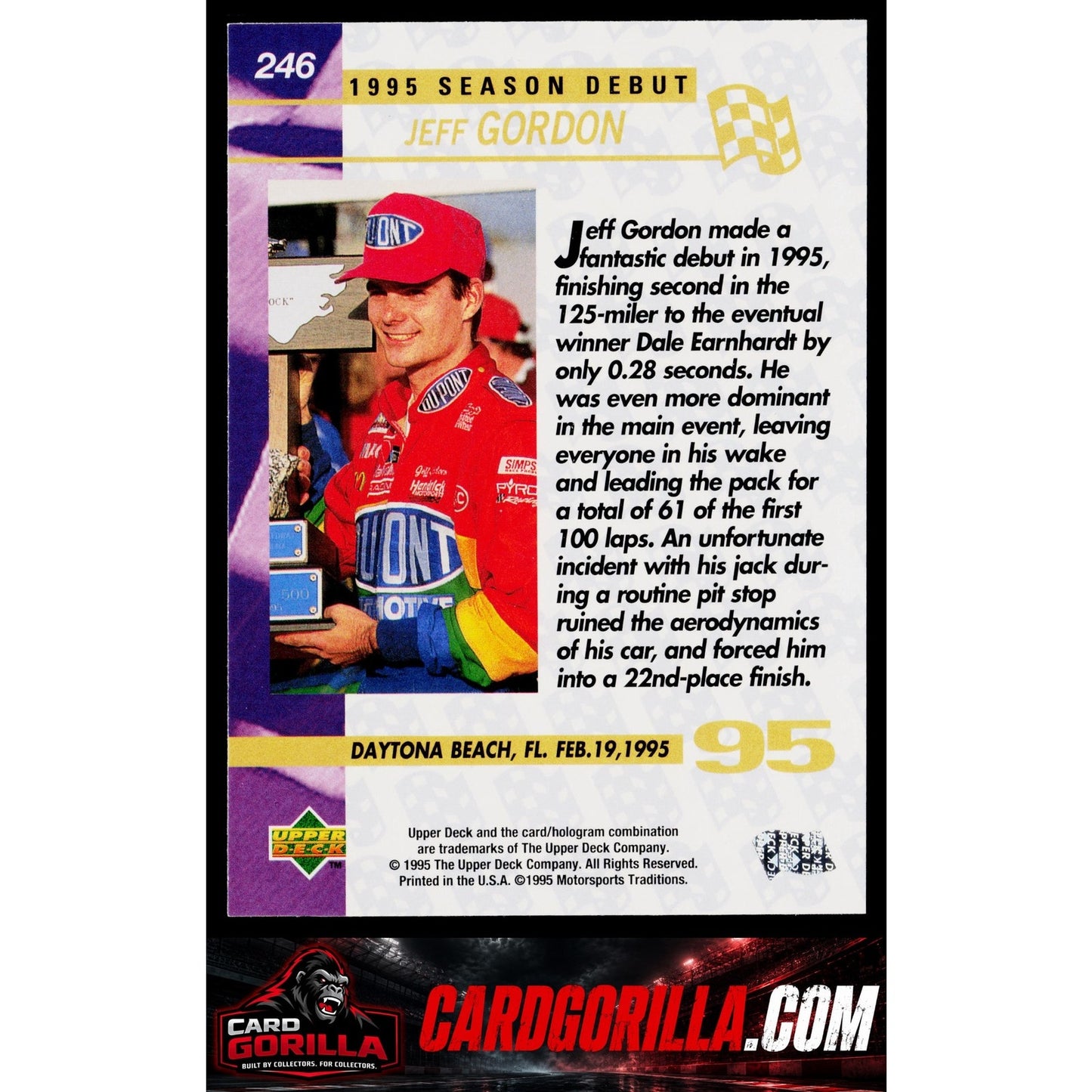 1995 Upper Deck #246 Jeff Gordon