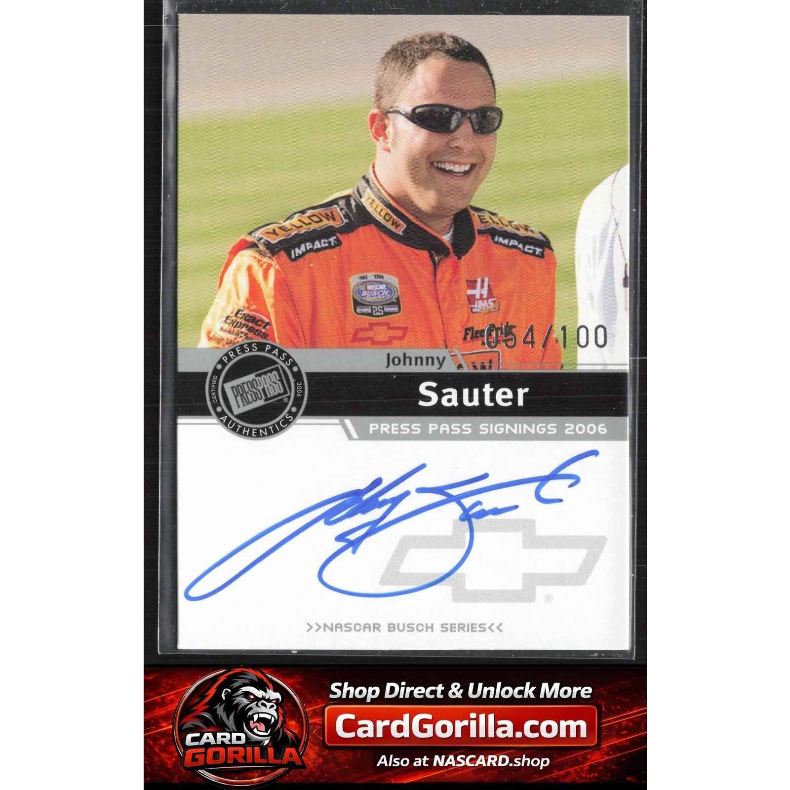 2006 Press Pass #NNO Johnny Sauter Signings Silver #/100