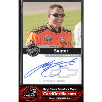 2006 Press Pass #NNO Johnny Sauter Signings Silver #/100