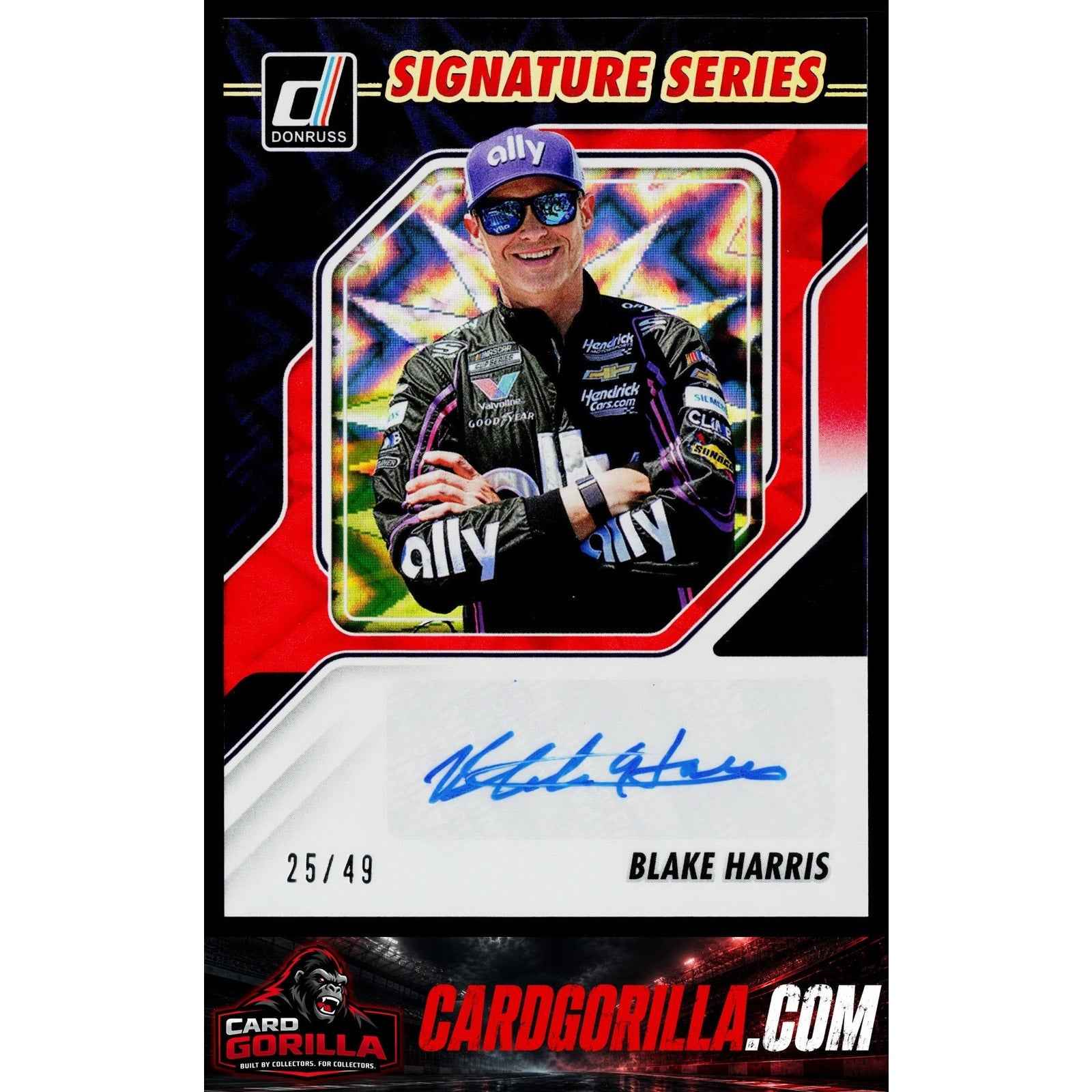 2026 Donruss #SS-BHS Blake Harris Signature Series Red Xplosion #/49