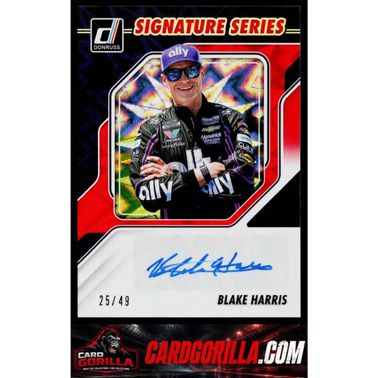 2026 Donruss #SS-BHS Blake Harris Signature Series Red Xplosion #/49