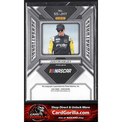 2024 Panini Prizm #SS-JHY Justin Haley Sensational Signatures