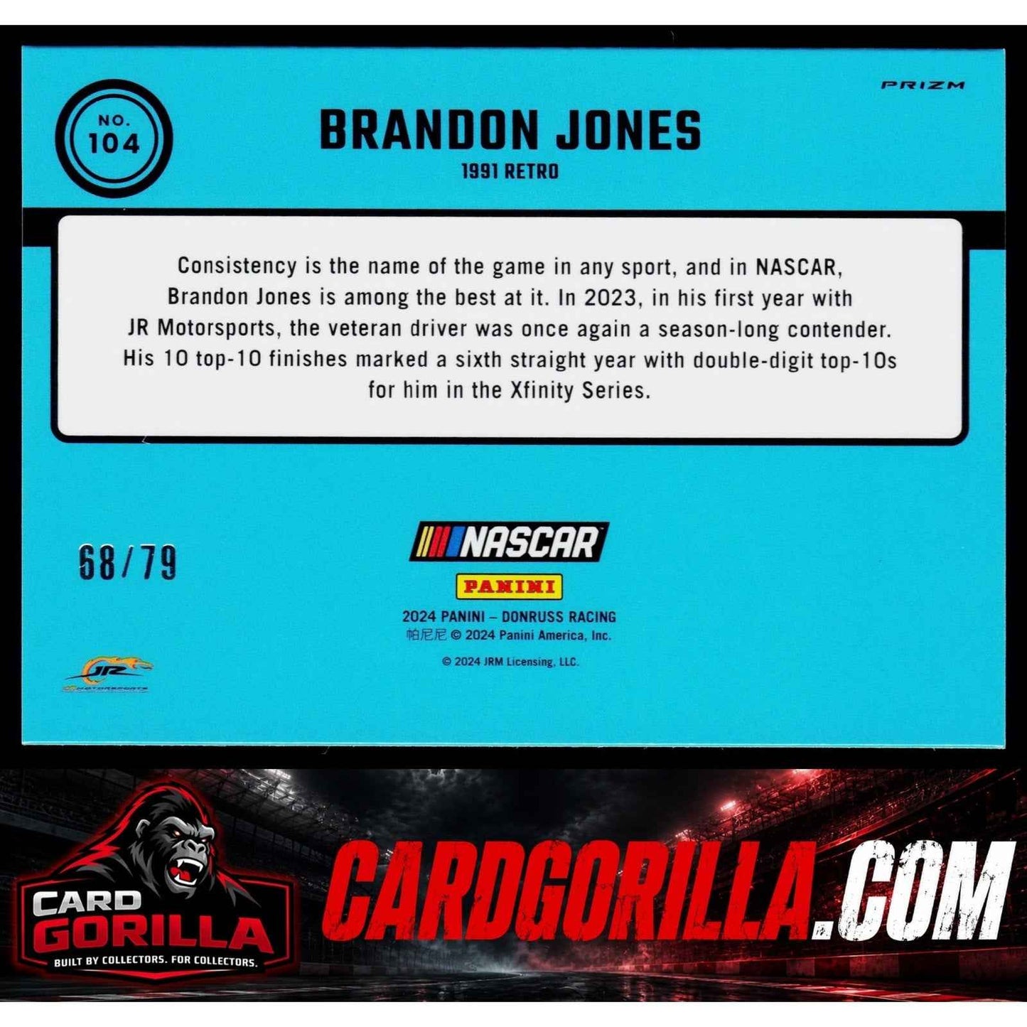 2024 Donruss #104 Brandon Jones Optic Pink Velocity #/79