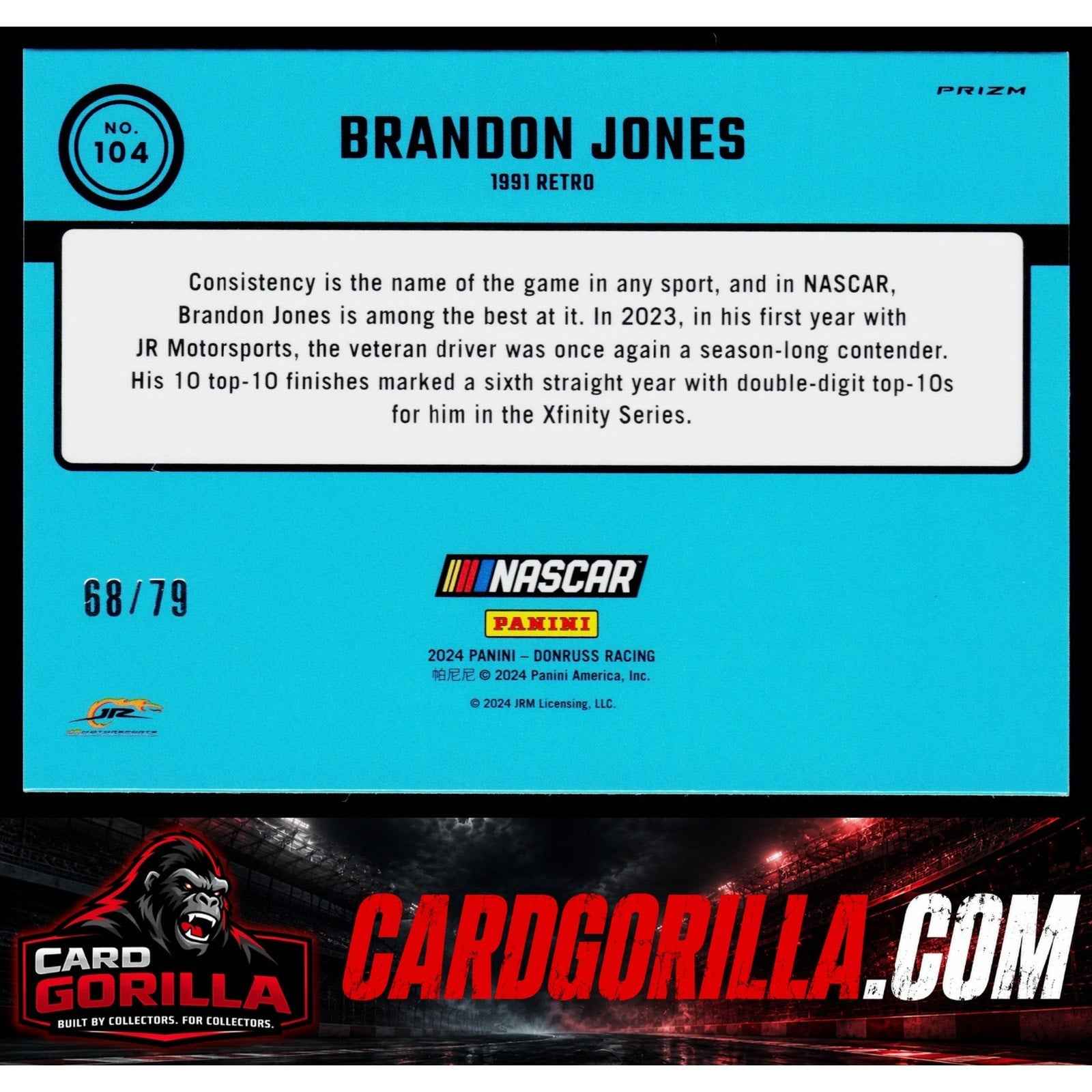 2024 Donruss #104 Brandon Jones Optic Pink Velocity #/79
