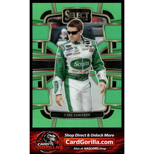 2024 Panini Select #81 Carl Edwards Neon Green Prizms #/75