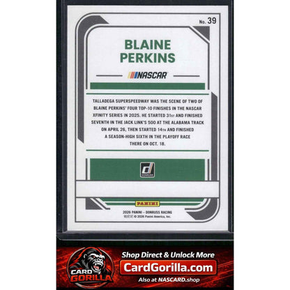 2026 Donruss #39 Blaine Perkins Numbers #/31
