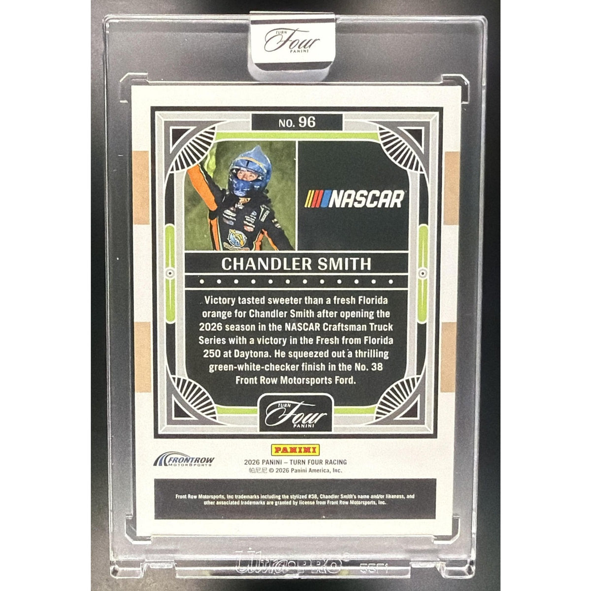 2026 Panini Turn Four Racing Chandler Smith #/65