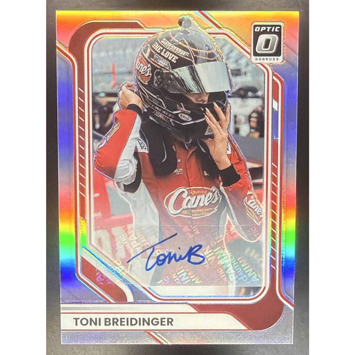 2026 Panini Donruss NASCAR Racing Toni Breidinger #31 Optic Signatures Auto