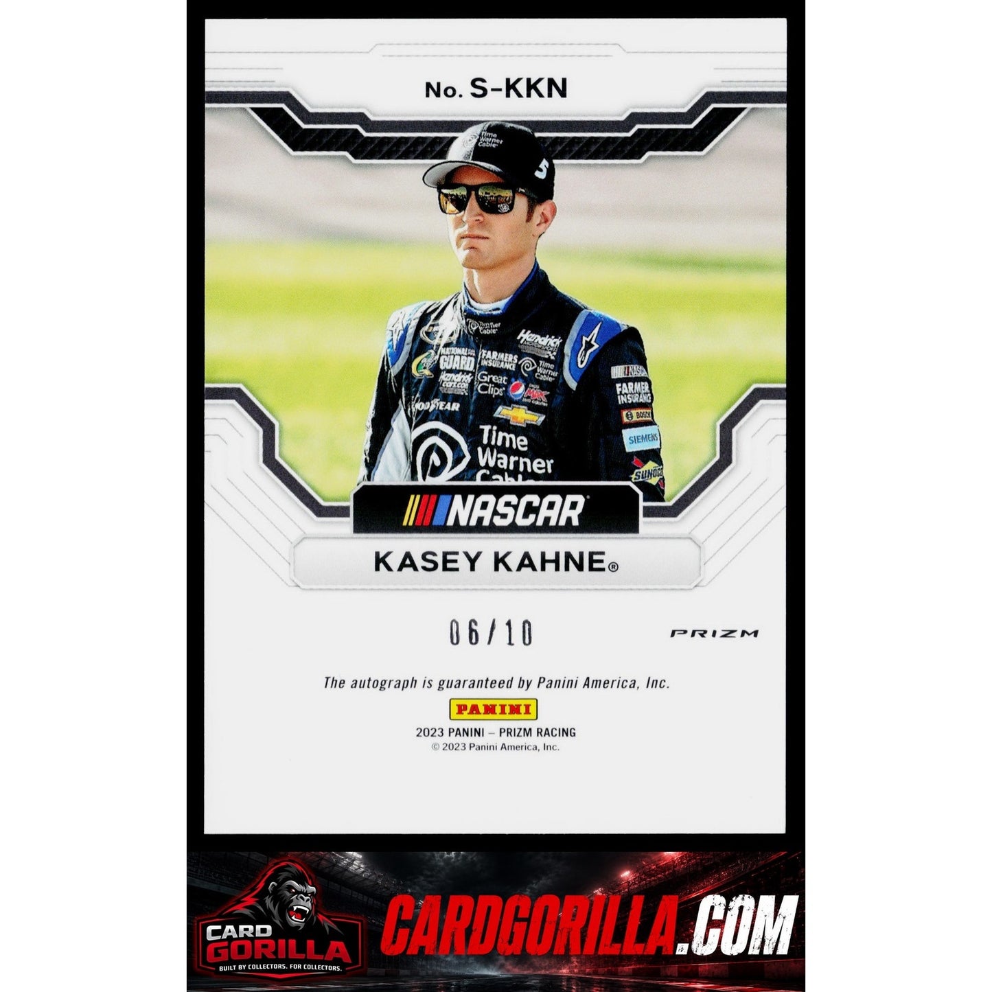 2023 Panini Prizm #S-KKN Kasey Kahne Scripts Gold Prizm #/10
