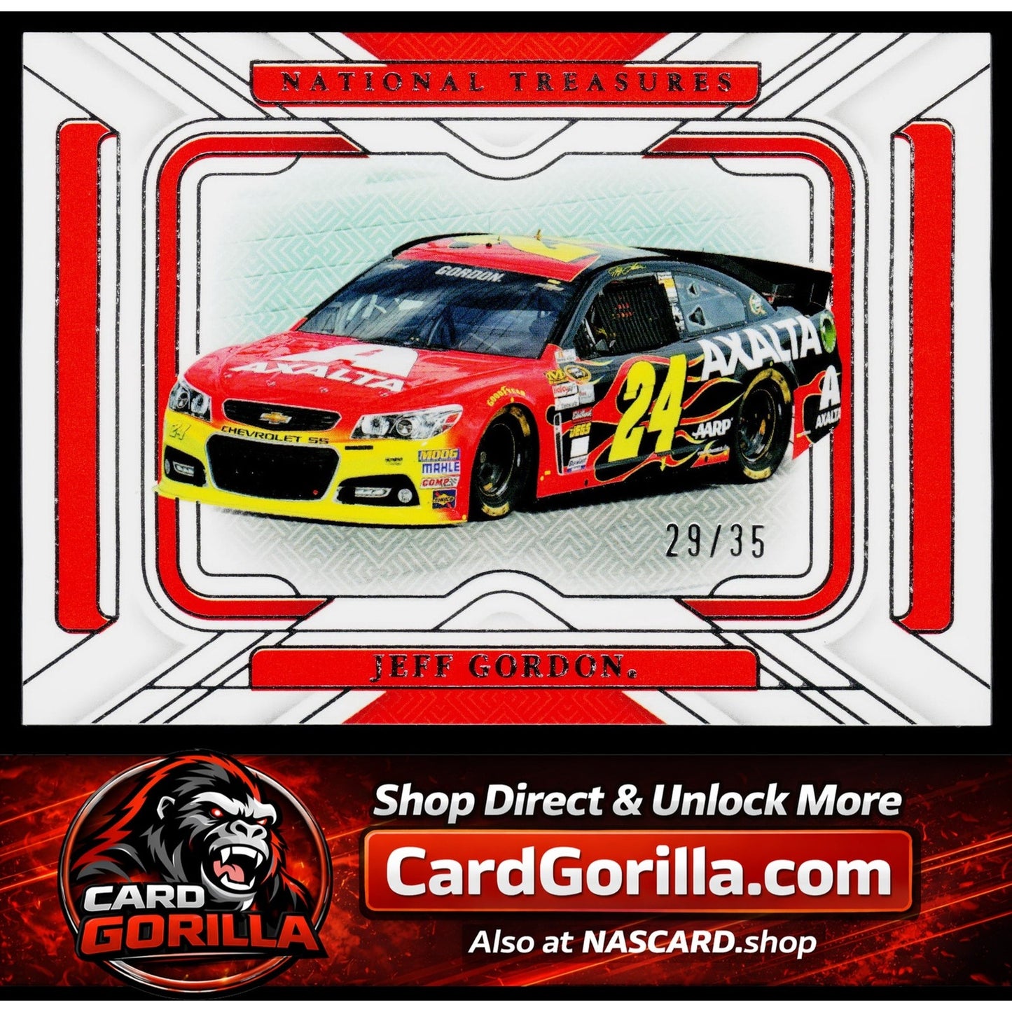 2025 Panini National Treasures #4 Jeff Gordon Rides #/35