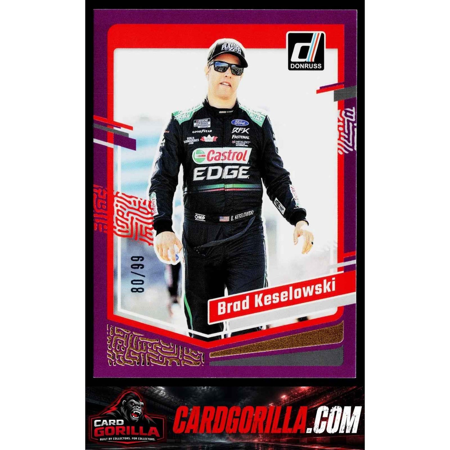 2024 Donruss #8 Brad Keselowski Purple #/99