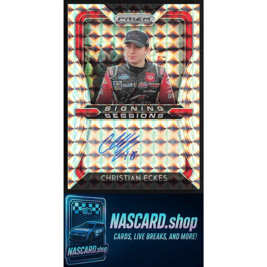 2020 Panini Prizm #SS-CE Christian Eckes Signing Sessions Silver Mosaic #/99