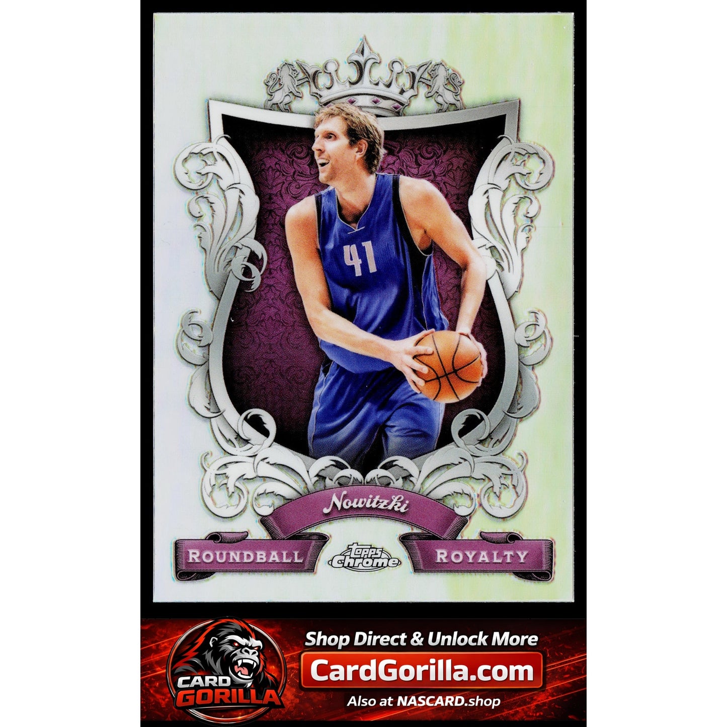 2023-24 Topps Chrome #RR-4 Dirk Nowitzki Roundball Royalty