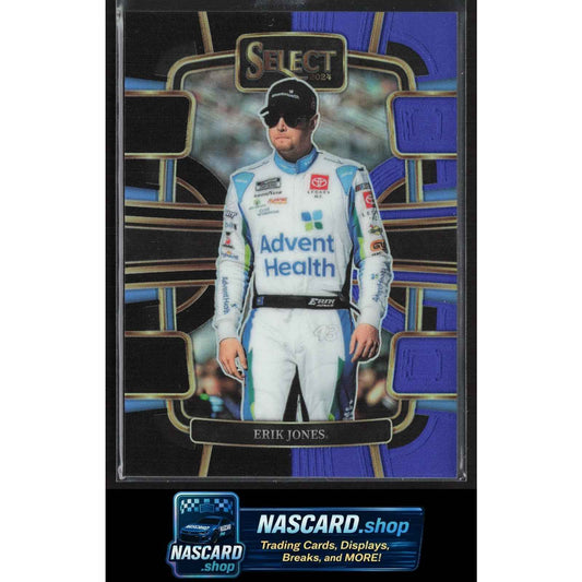 2024 Panini Select #96 Erik Jones Black and Blue Prizms #/49