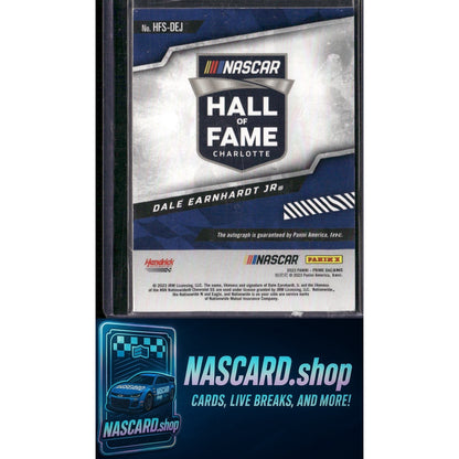 2023 Panini Prime #HFS-DEJ Dale Earnhardt Jr Hall of Fame Signatures Red #08/25