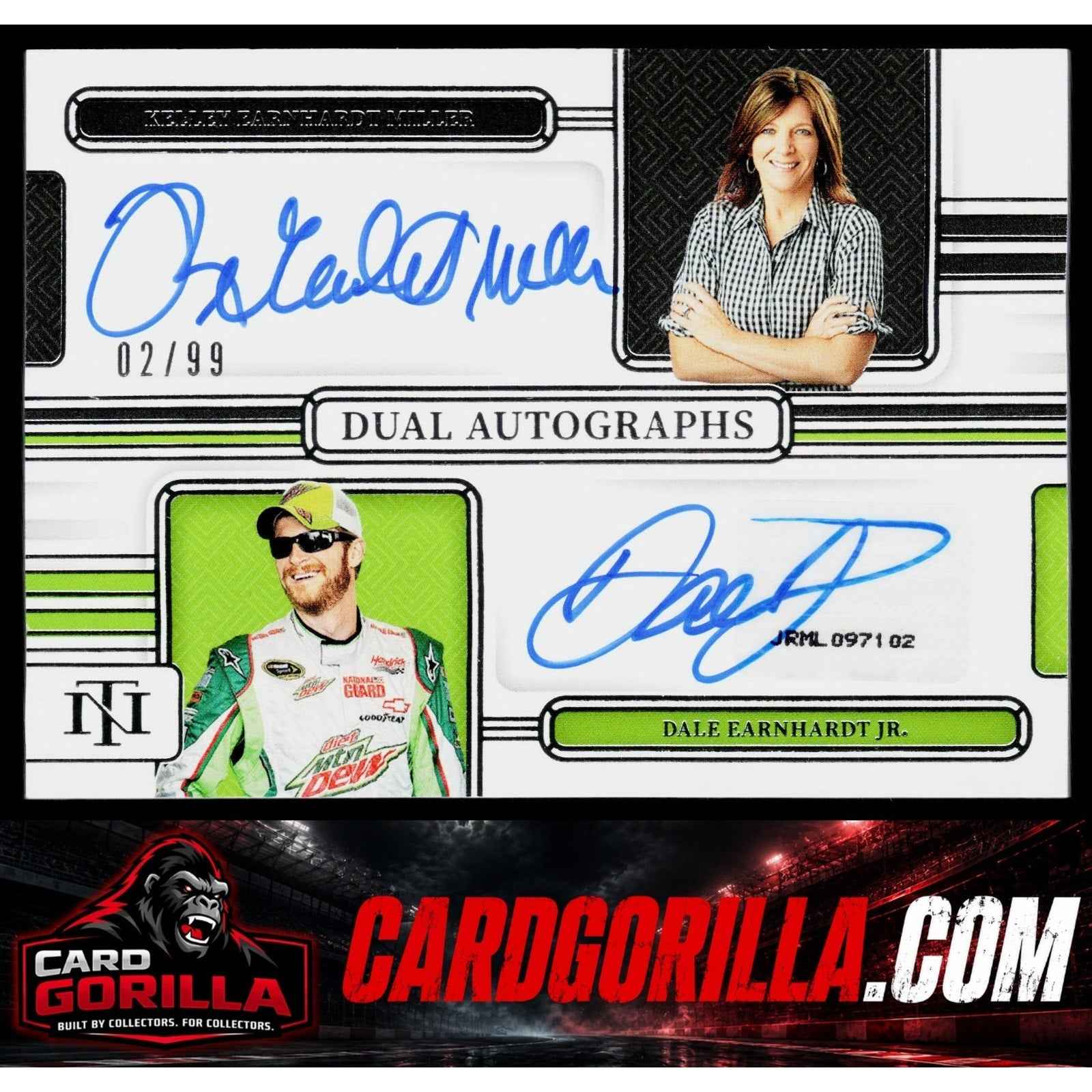 2025 National Treasures Kelley Earnhardt Miller Dale Earnhardt Jr Dual Auto /99