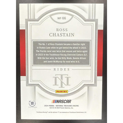 2024 Panini National Treasures Ross Chastain #66 Rides 23/49