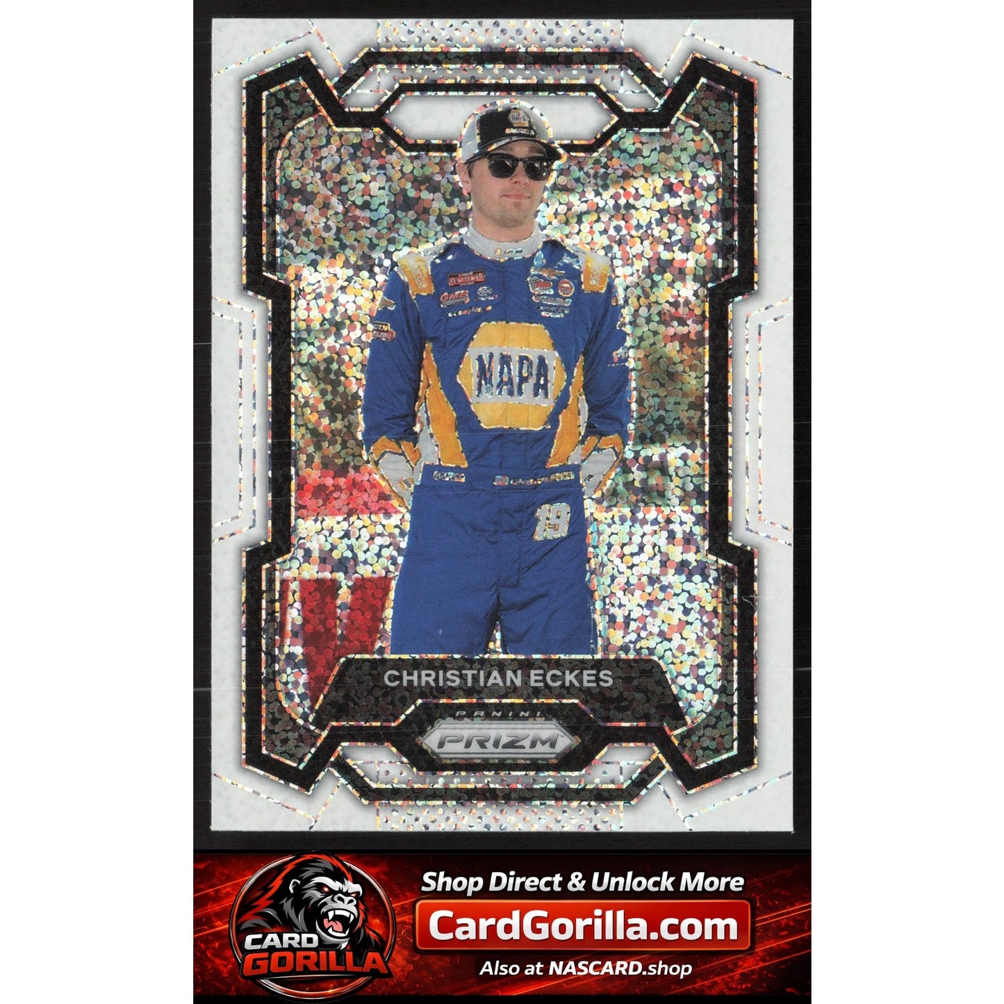 2024 Panini Prizm #20 Christian Eckes White Sparkle