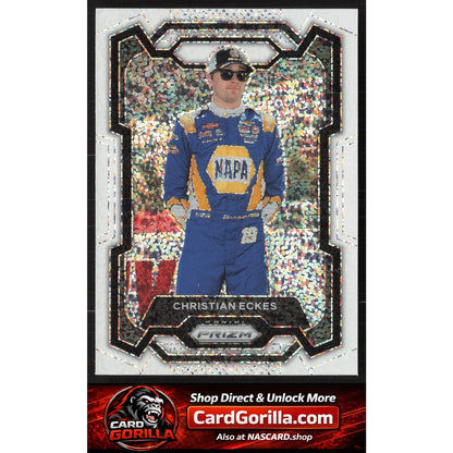2024 Panini Prizm #20 Christian Eckes White Sparkle