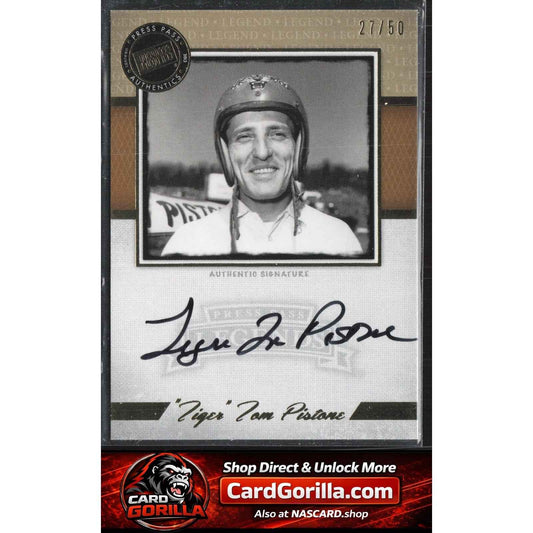 2013 Press Pass Legends #LG-TP2 Tom Pistone Autographs Gold #/50