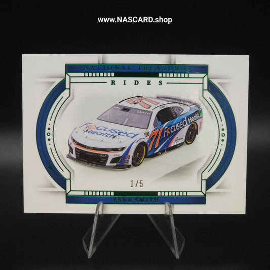 2024 Panini National Treasures Rides #59 Green Zane Smith 1/5 - NASCARD.shop