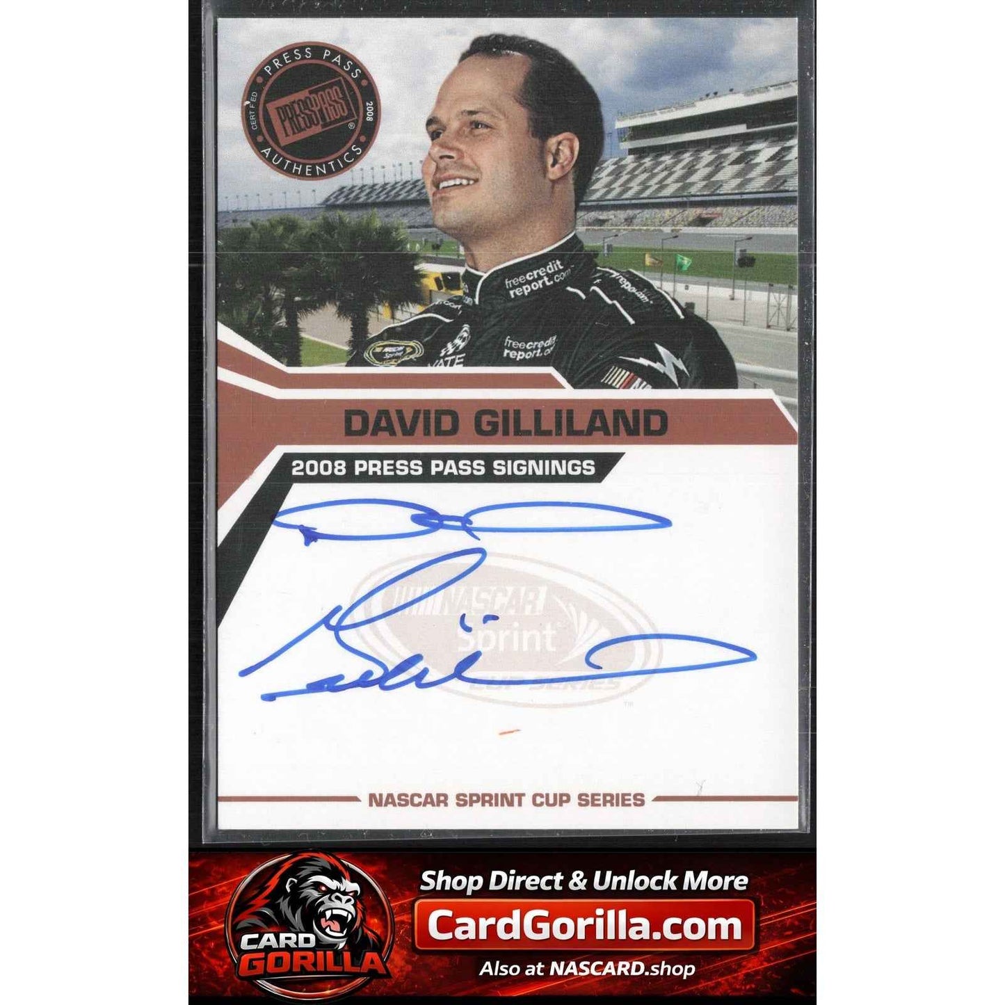 2008 Press Pass #NNO David Gilliland Signings
