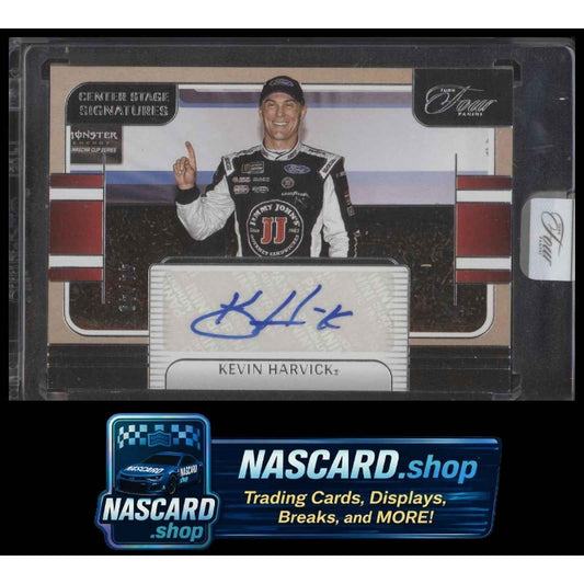 2025 Panini Turn Four #CSS-KHK Kevin Harvick Center Stage Signatures #/49