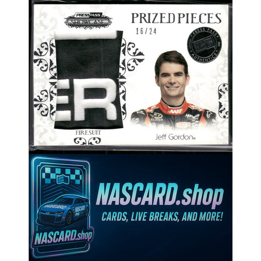 2012 Press Pass Showcase #PP-JG2 Jeff Gordon Prized Pieces #/24 - NASCARD.shop