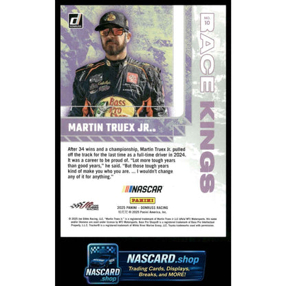 2025 Donruss #10 Martin Truex Jr. Race Kings Red Xplosion #/99