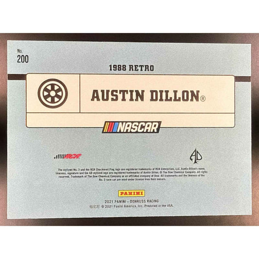 2021 Panini Donruss Austin Dillon #200 Purple 1/49