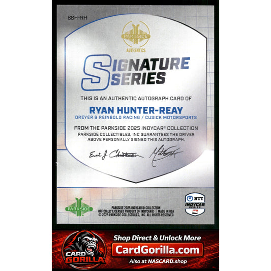 2025 Parkside IndyCar Collection #SSRH Ryan Hunter-Reay Signature Series