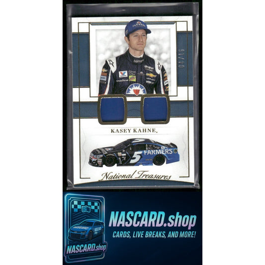 2017 Panini National Treasures Kasey Kahne Dual Sheet Metal Materials Gold #/15
