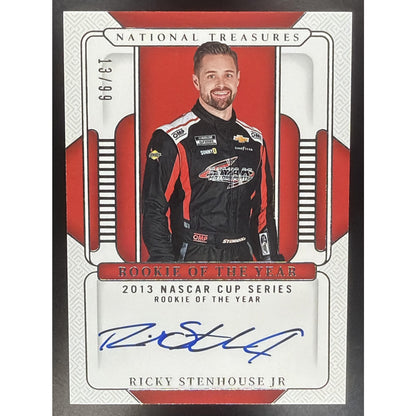 2025 Panini National Treasures Ricky Stenhouse Jr. Rookie of the Year Auto /99