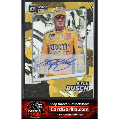 2022 Donruss #8 Kyle Busch Optic Signatures Holo #/25