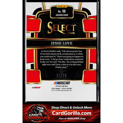 2024 Panini Select #98 Jesse Love Gold Prizms #/10