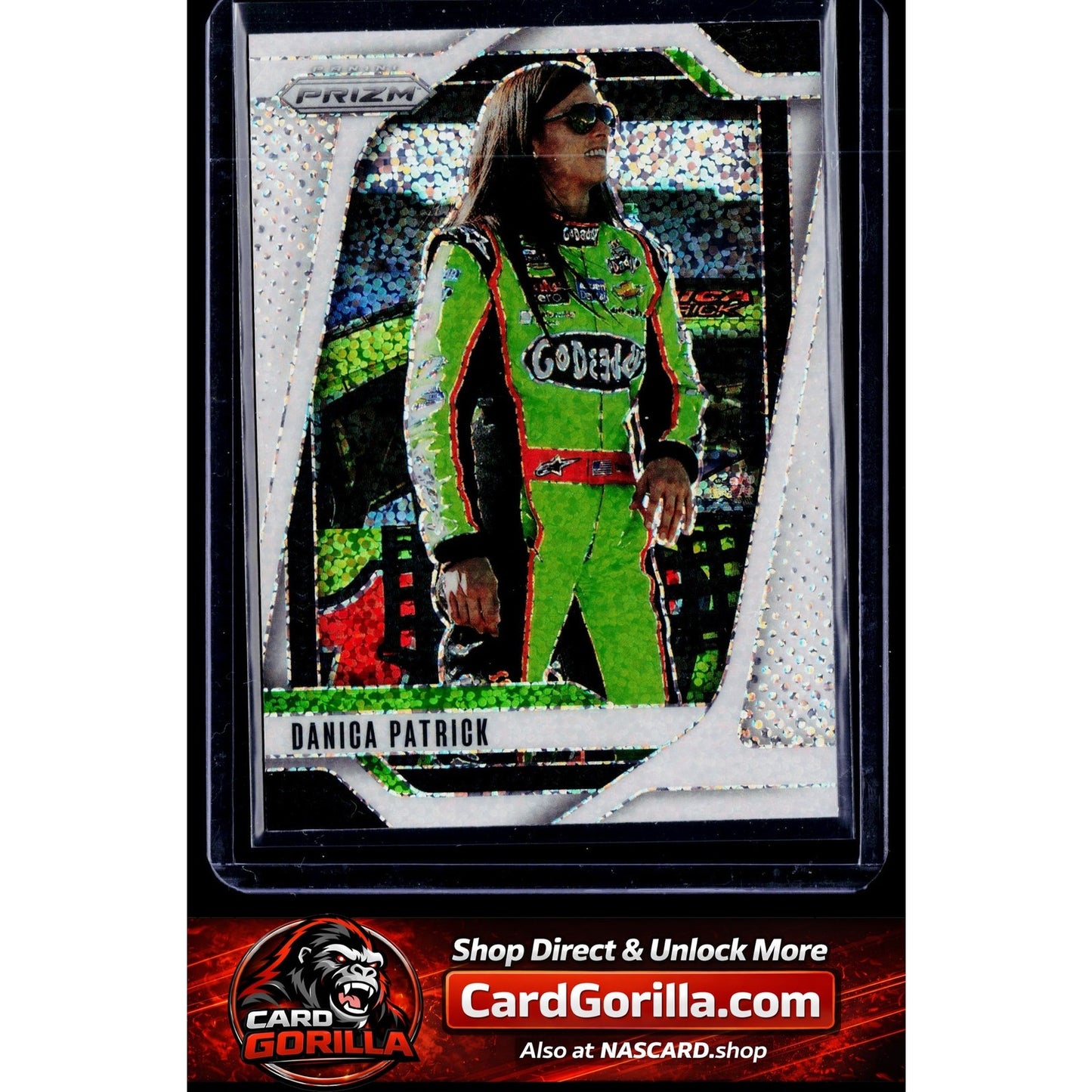 2025 Panini Prizm #94 Danica Patrick White Sparkle